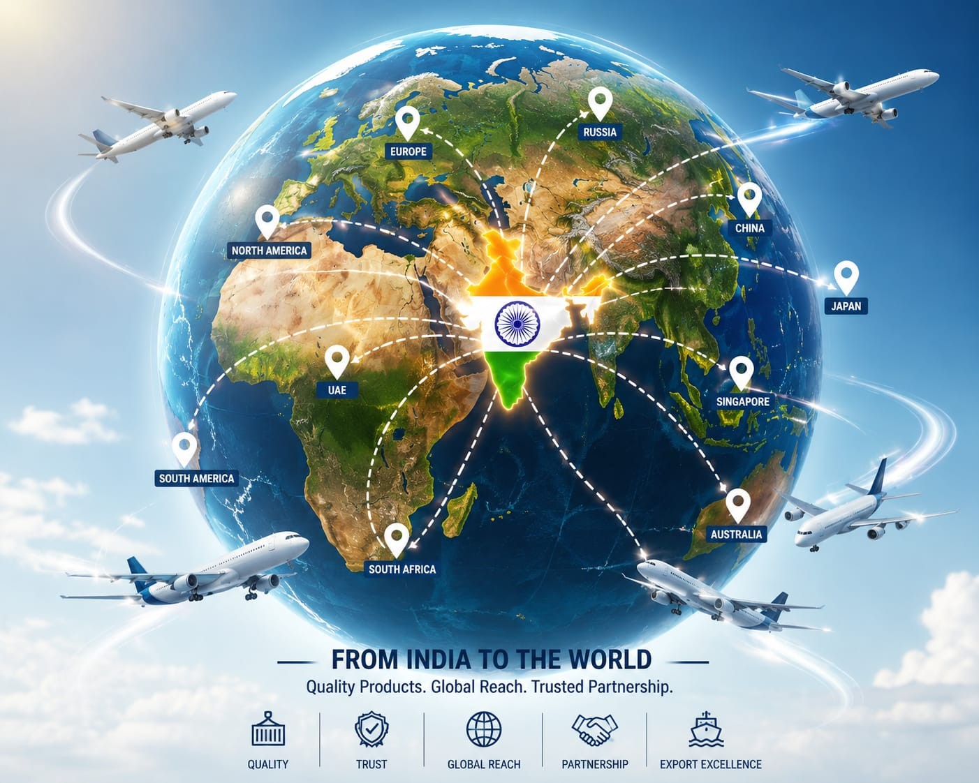 Matman Navia export routes from India to the world